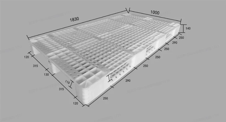 1830x1000x140mm Plastic ASRS Pallet For Warehouse Manufacturer