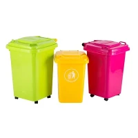 Coimeádán Bruscair Sochorraithe Colorful HDPE